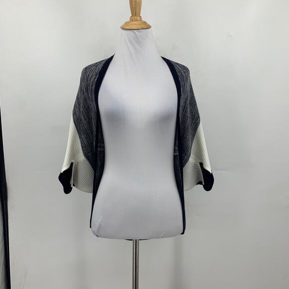 Misook Cardigan Womens S Small Exclusively Colorblock Open Front Bolero Sweater - Picture 2 of 9